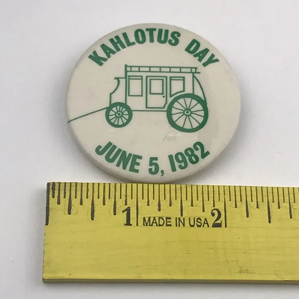 Kahlotus Day June 5th 1982 Pin Button Pinback Vintage 80s